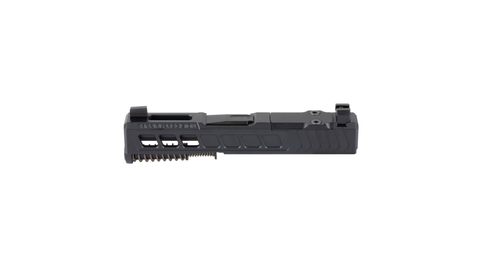 Zaffiri Precision ZPS3 Ported Glock 43X Complete Pistol Slide, Nitride, Black/Black, G43-ZPS3-RMSc-BLK-TP-BN