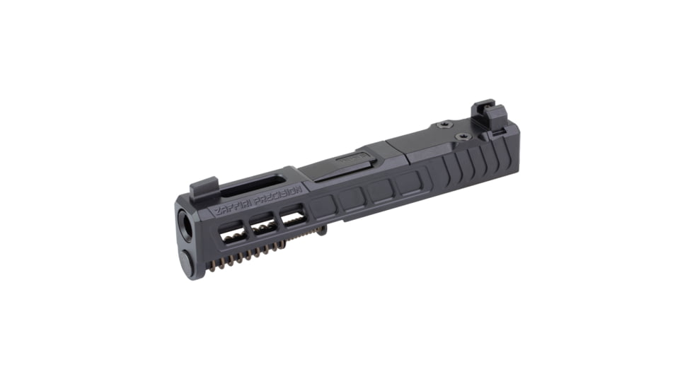 Zaffiri Precision ZPS3 Ported Glock 43X Complete Pistol Slide, Nitride, Black/Black, G43-ZPS3-RMSc-BLK-TP-BN