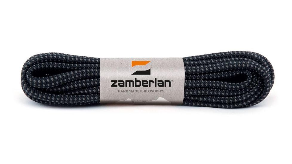Zamberlan Replacement Round Boot Laces, Black/Ash, 175 cm, LACERD-BKA-175