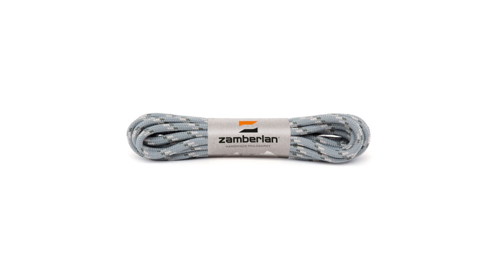 Zamberlan Replacement Round Boot Laces, Grey/White, 190, LACERD-GWT-190