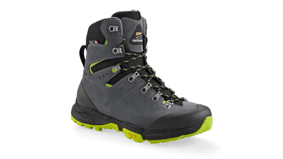 Zamberlan Thunder Pro GTX Hiking Shoes - Men's, PFAS-Free, Dark Grey/Lime, 9.5, 1210ZGLM-44-9.5
