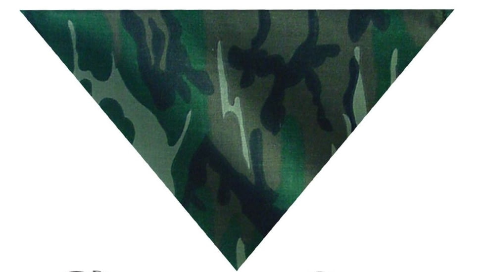 Zan Headgear 3-in-1 Headband System Velcro Bandanna Woodland Camo BV011