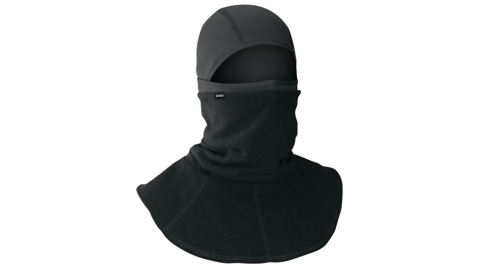 Zan Headgear Balaclava Motley Tube, Polyester/Spandex, Black 1109261
