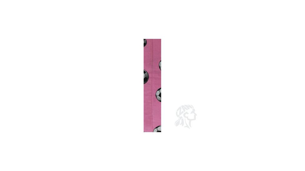 Zan Headgear Cooldanna Headwear, Cotton, Pink Soccer Balls DC550