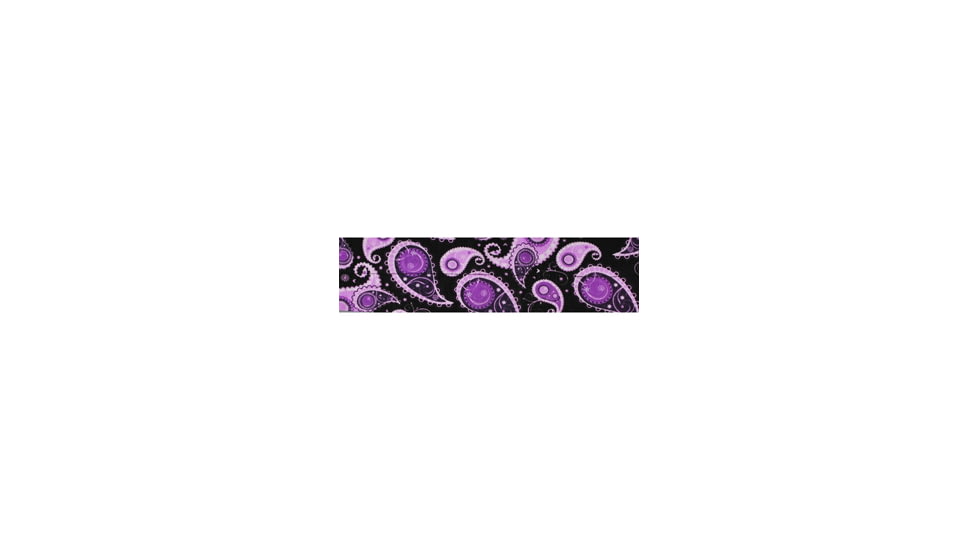 Zan Headgear Cooldanna Headwear, Cotton, Purple Paisley DC555