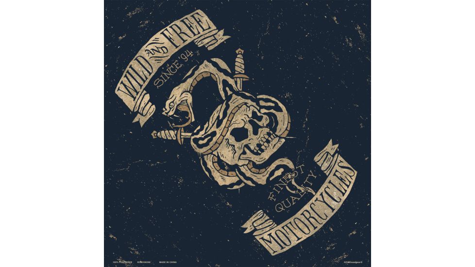 Zan Headgear Deluxe Bandanna, Dagger Club, Multi, One Size Fits Most BD250