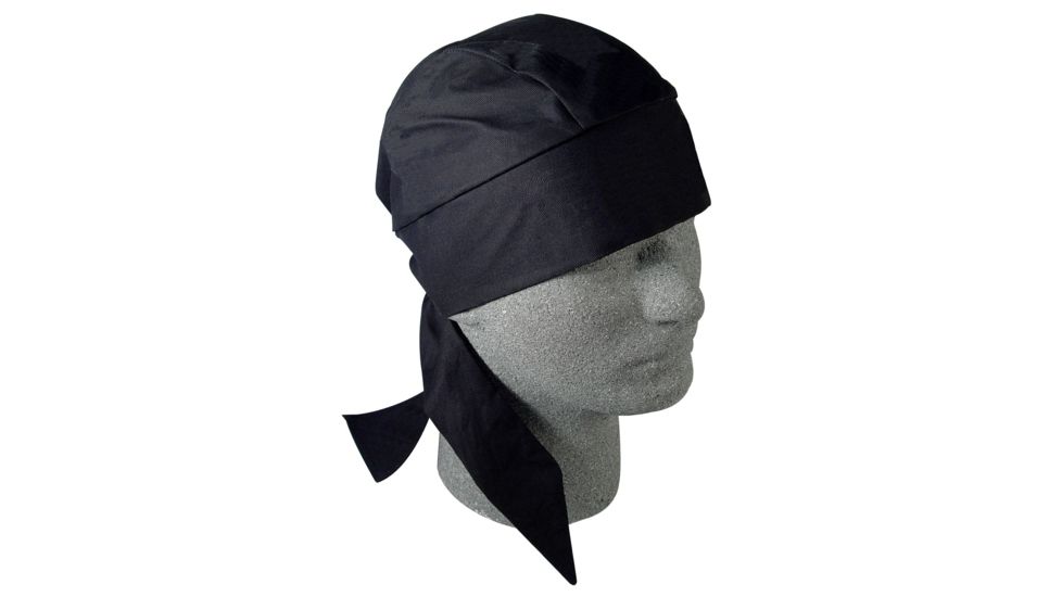 Zan Headgear Deluxe Flydanna Solid Black ZDX114