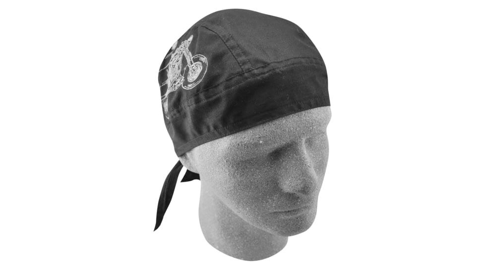 Zan Headgear Flydanna Embroidered Skull Biker Z637