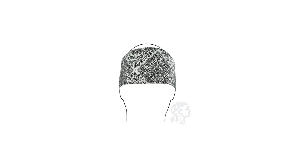 Zan Headgear Headband, Cotton, Highway Honey, White Paisley, Rhines HHBV102