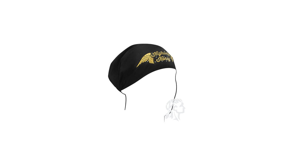 Zan Headgear Headwrap, Cotton, Highway Honey, Wings HBHH05