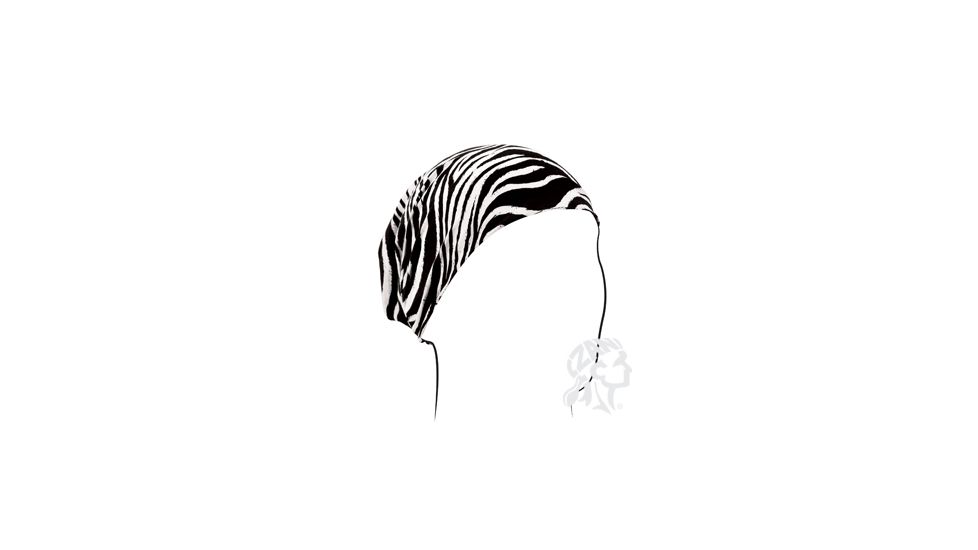 Headwrap, Cotton, Zebra Print, One Size Fits Most