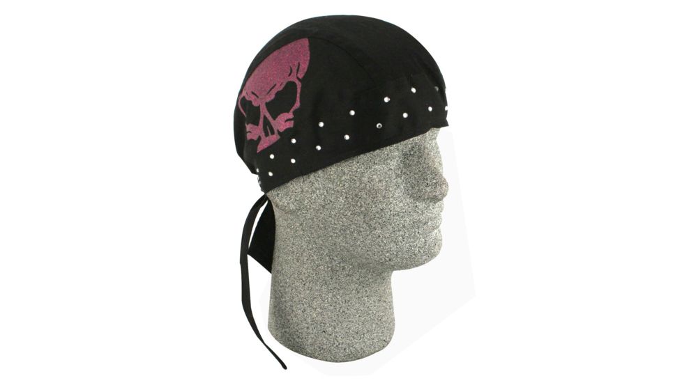 Zan Headgear Highway Honey Series Flydanna Black Skull ZHH07