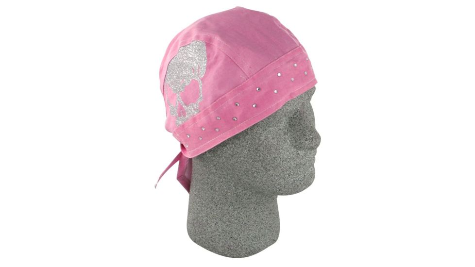 Zan Headgear Highway Honey Series Flydanna Pink Skull ZHH09