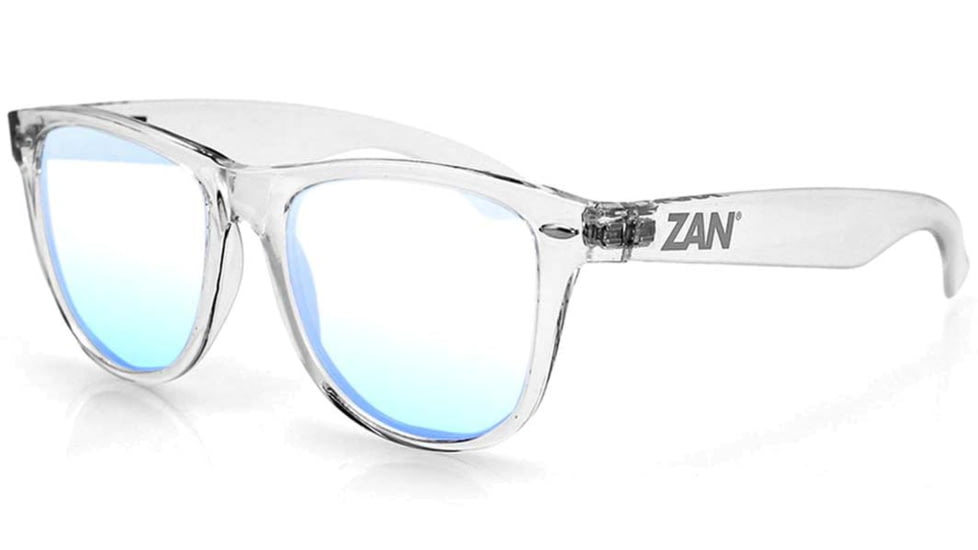Zan Headgear Minty Sunglasses, Crystal Clear Frame, Clear Blue Light Lens, EZMT03B