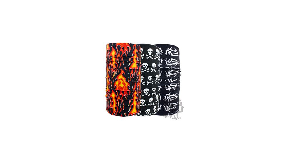 Motley Tube, 3-Pack, Biker, One Size Fits Most