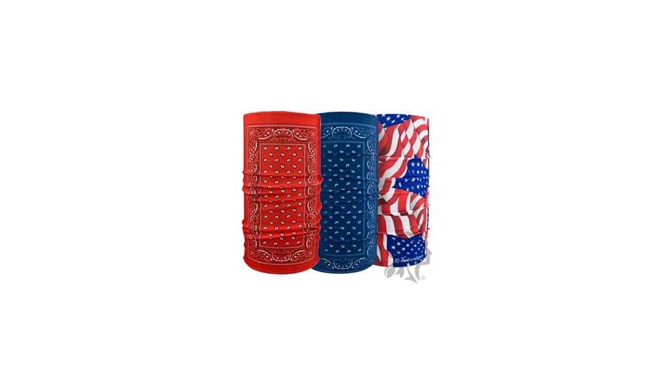 Motley Tube, 3-Pack, Patriotic, One Size Fits Most