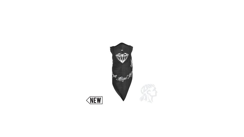 Zan Headgear Neodanna Mask, Cotton-Neoprene, Glow in Dark, Vintage T WNEO138G