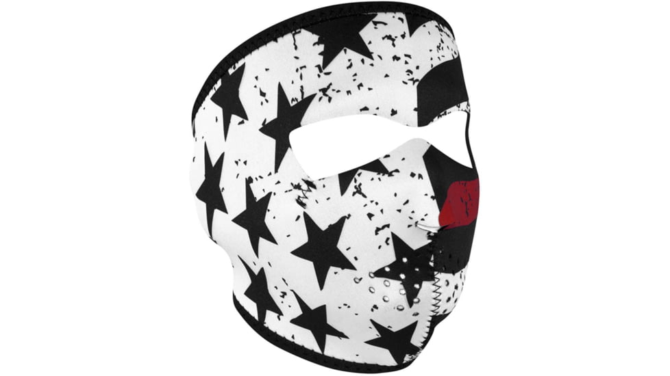 Zan Headgear Neoprene Full Mask, Thin Red Line, WNFM603