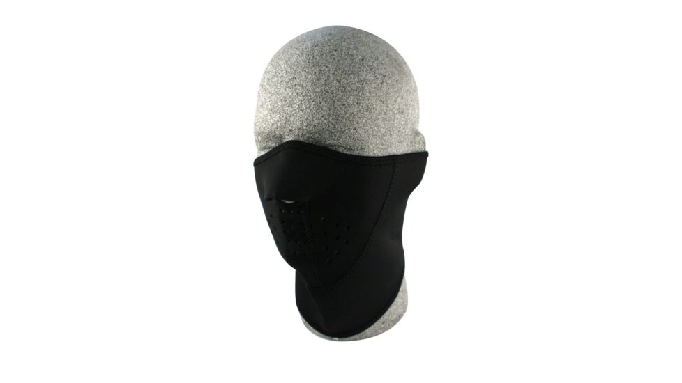 Zan Headgear Neoprene Half Face Mask Black 3-Panel WNFM114H3