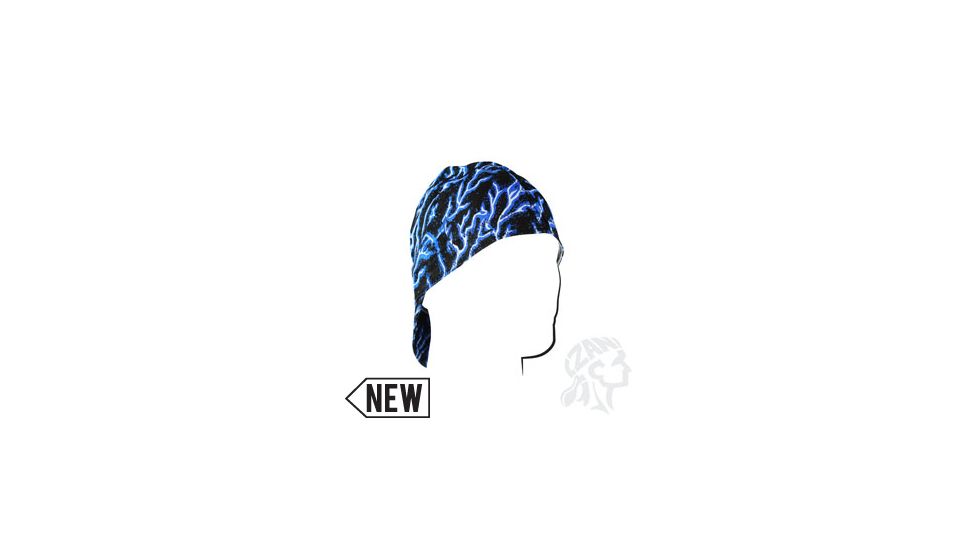 Zan Headgear Welders Cap, Cotton, Blue Lightning, Size 7.0 CPW226S