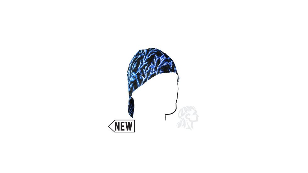 Zan Headgear Welders Cap, Cotton, Blue Lightning, Size 7.25 CPW226M