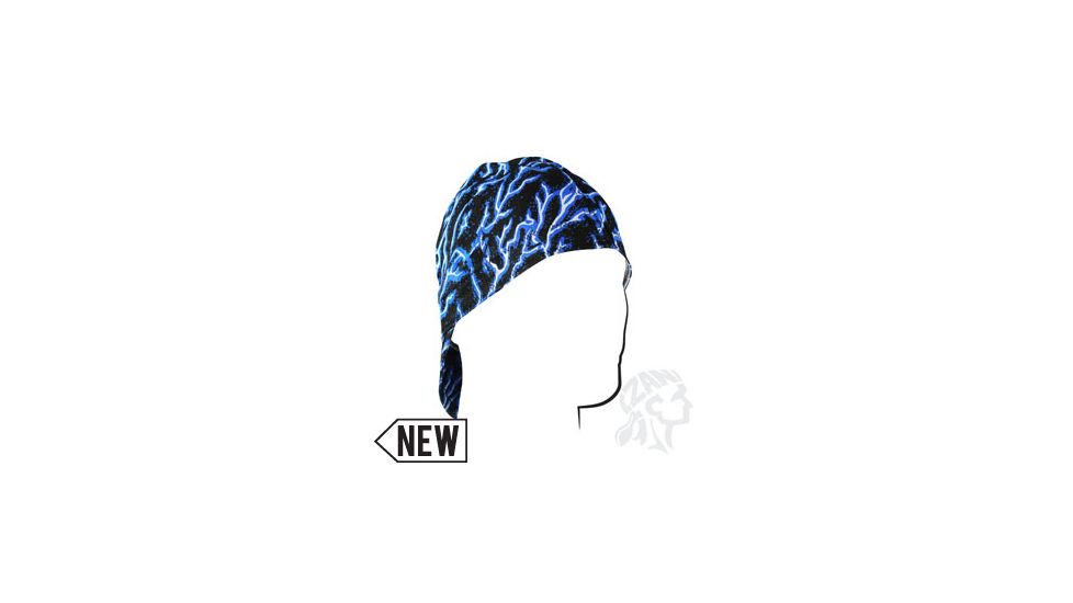 Zan Headgear Welders Cap, Cotton, Blue Lightning, Size 7.5 CPW226L