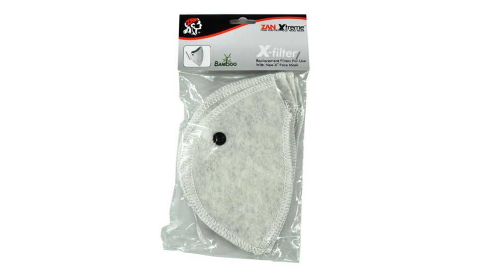 Zan Headgear X-Filter Removable Bamboo Filters 6pcs Replacement Pack WXF101