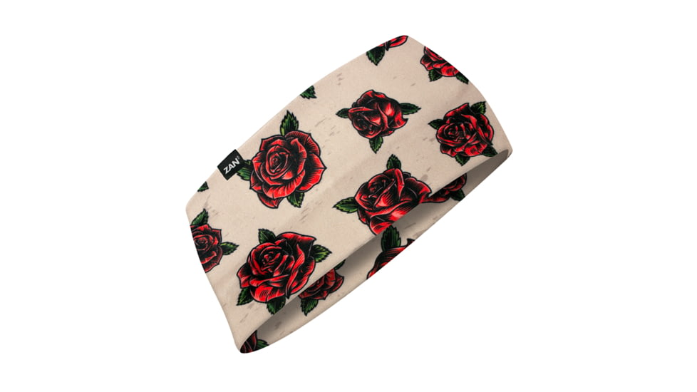 Zan Headband SportFlex Series Tattoo Roses