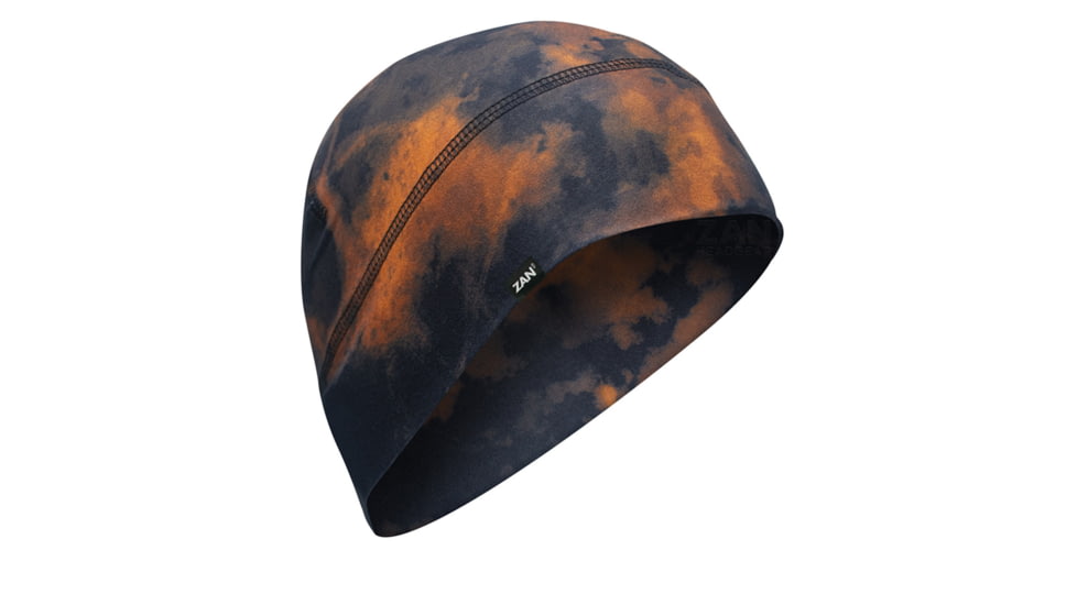 Zan Helmet Liner/Beanie SportFlex Series Black &amp; Brown Tie Dye