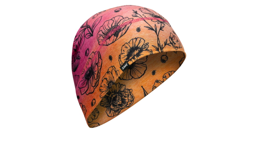 Zan Helmet Liner/Beanie SportFlex Series Sunset Poppies
