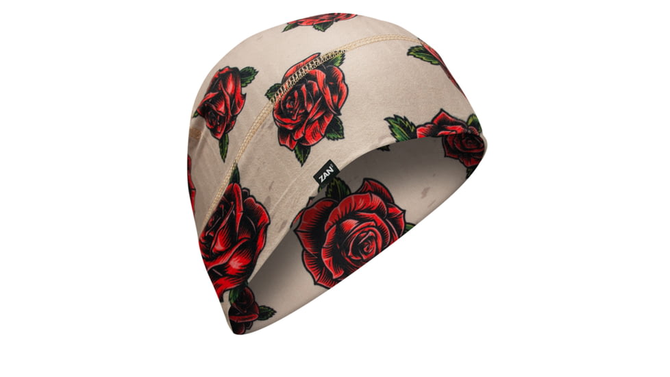 Zan Helmet Liner/Beanie SportFlex Series Tattoo Roses