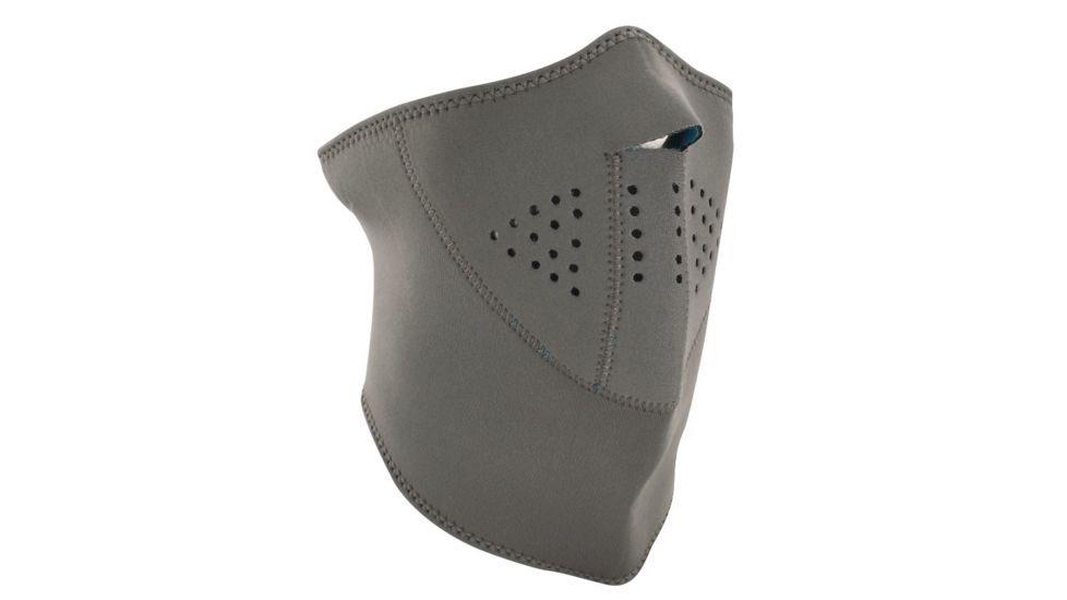 Zanheadgear 3-Panel Half Mask, Neoprene, Gray Reverses to Teal WNFM403H3