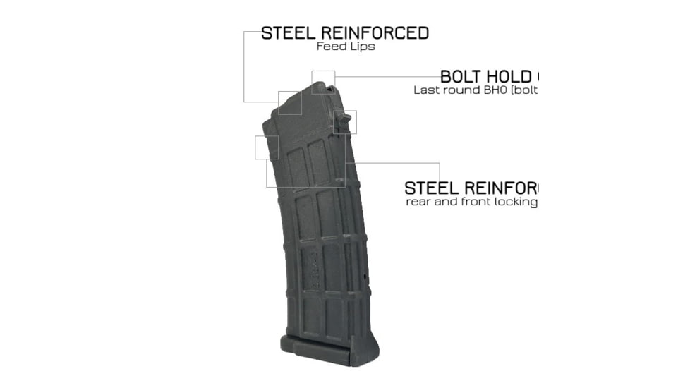 Zastava Arms USA PAP M90/ZPAP85, 5.56, 30 Round Rifle Magazine, Black, ZAPMAG556-30RD