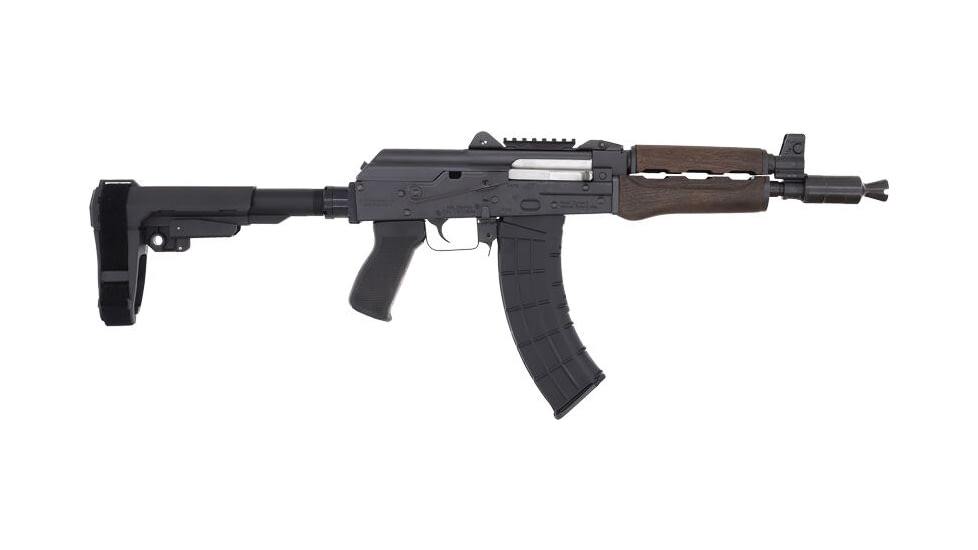 Zastava Arms USA ZPAP92 Semi Auto Pistol with Top Rail, 7.62X39, 10 in Barrel