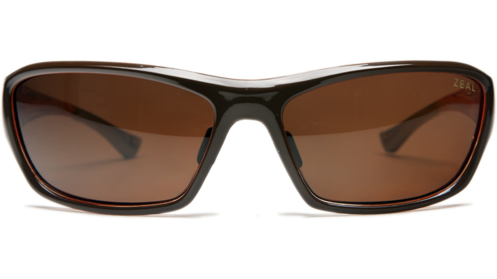 Zeal Optics Boundary Sunglasses, Brown + Orange Gloss Frame and Polarized Copper Lens 10033
