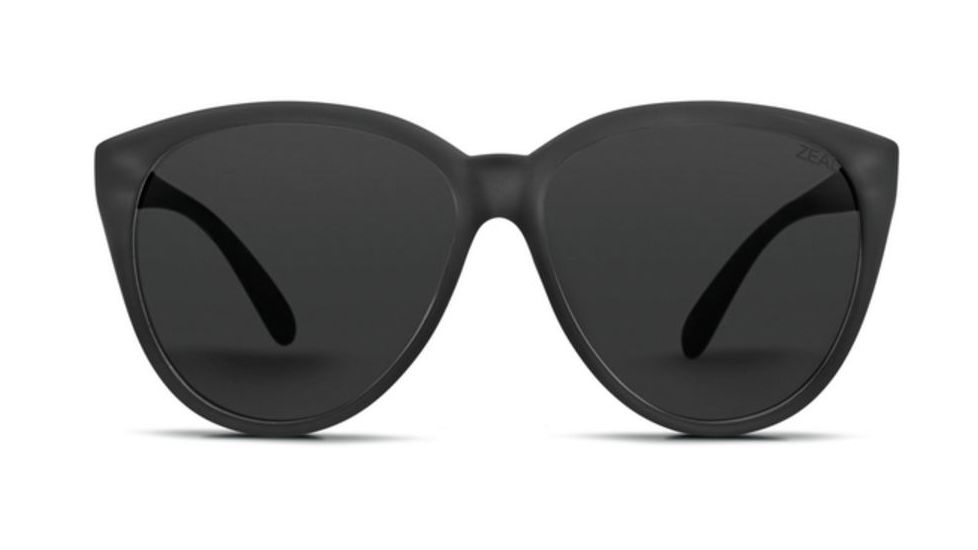 Zeal Optics Dakota Sunglasses, Matte Black Frame, Polarized Dark Grey Lens, Polarized, 10888