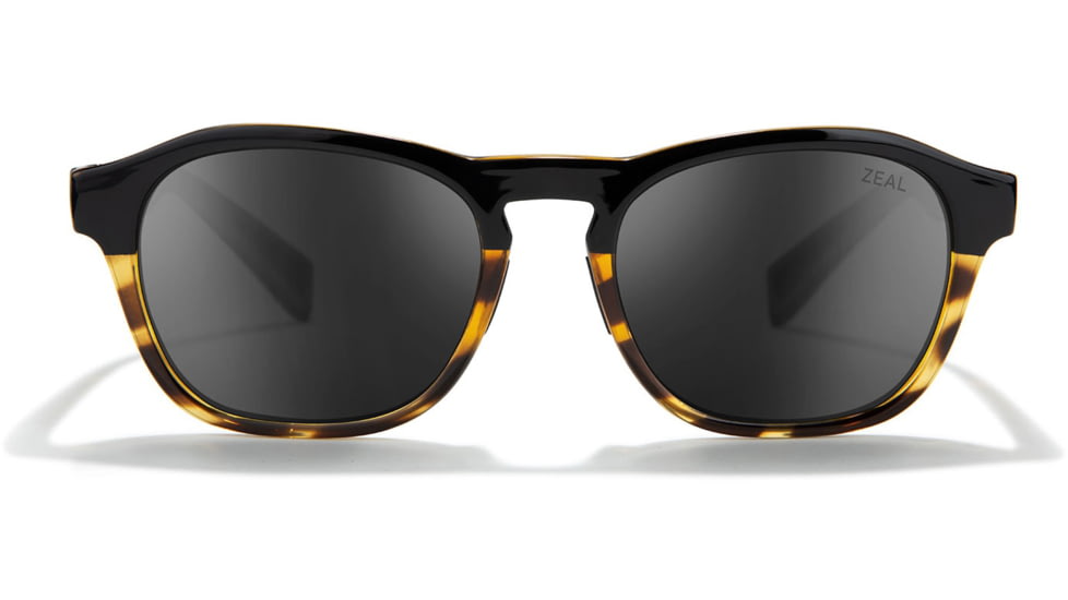 Zeal Optics Dawn Plant-Based Oval Polarized Sunglasses, Black Tortoise/Dark Grey, Medium, 11861