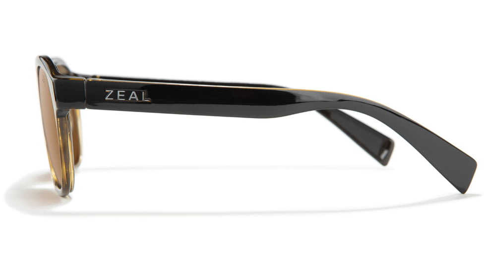 Zeal Optics Dawn Plant-Based Oval Polarized Sunglasses, Black Tortoise/Dark Grey, Medium, 11861