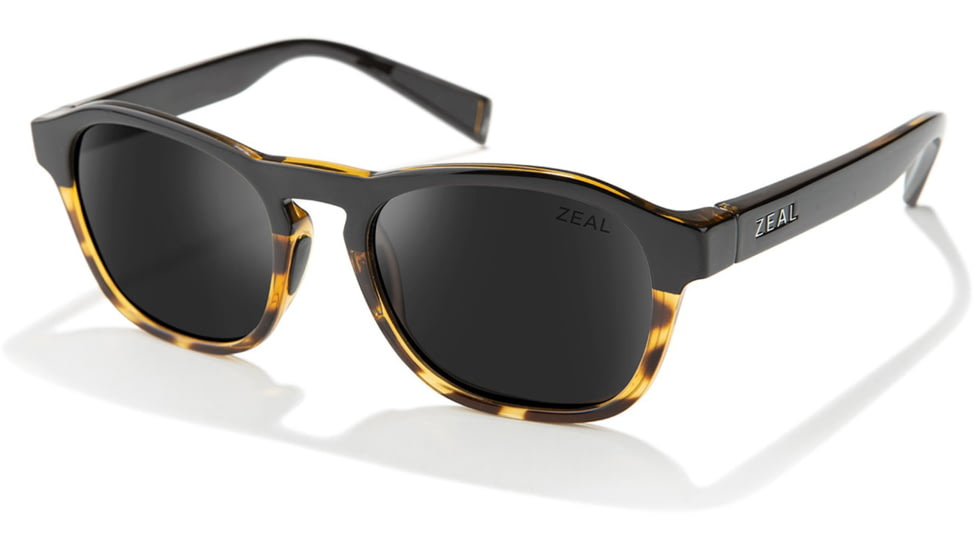Zeal Optics Dawn Plant-Based Oval Polarized Sunglasses, Black Tortoise/Dark Grey, Medium, 11861