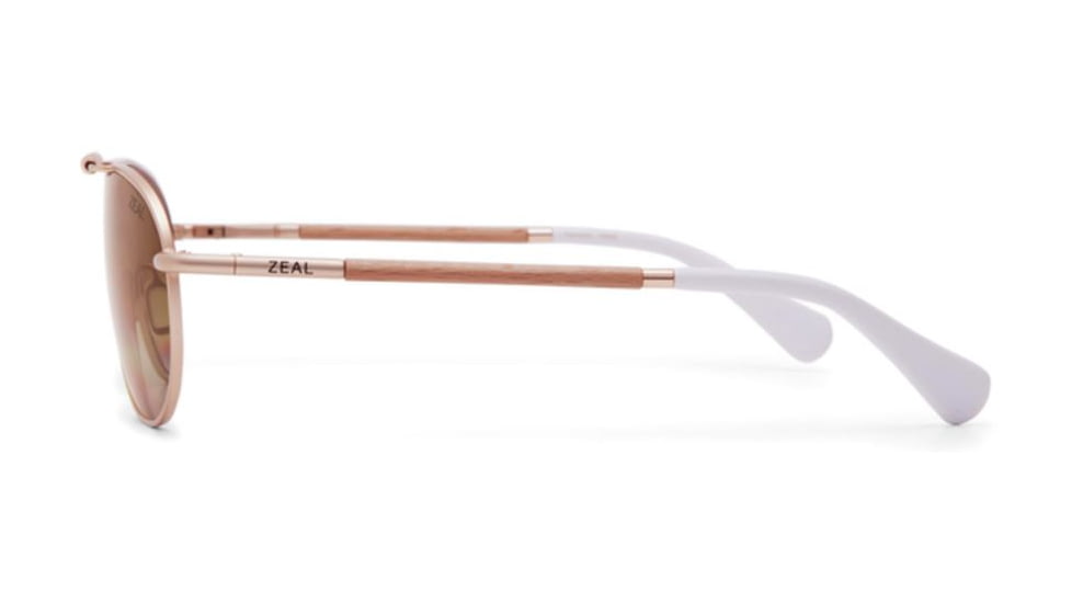 Zeal Optics Fairmont Sunglasses, Matte Gold Frame, Polarized Gradient Copper Lens, Polarized, 10946