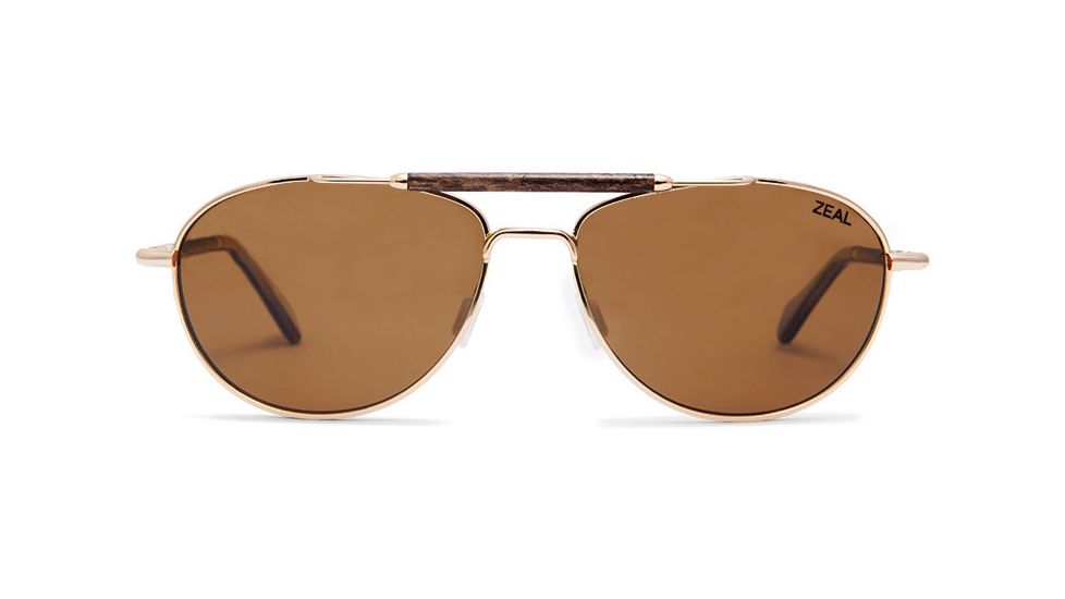 Zeal Optics Fairmont Sunglasses - Polished Gold Frame,Polarized Copper Lens 10944