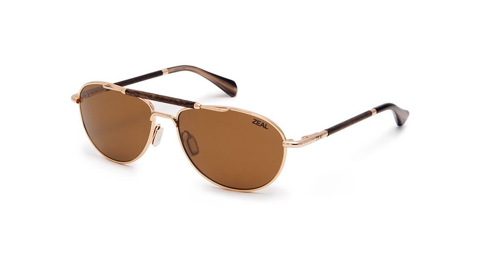 Zeal Optics Fairmont Sunglasses - Polished Gold Frame,Polarized Copper Lens 10944