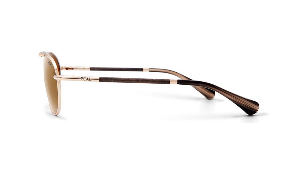 Zeal Optics Fairmont Sunglasses - Polished Gold Frame,Polarized Copper Lens 10944