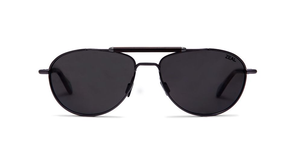 Zeal Optics Fairmont Sunglasses - Polished Steel Frame,Polarized Dark Grey Lens 10945