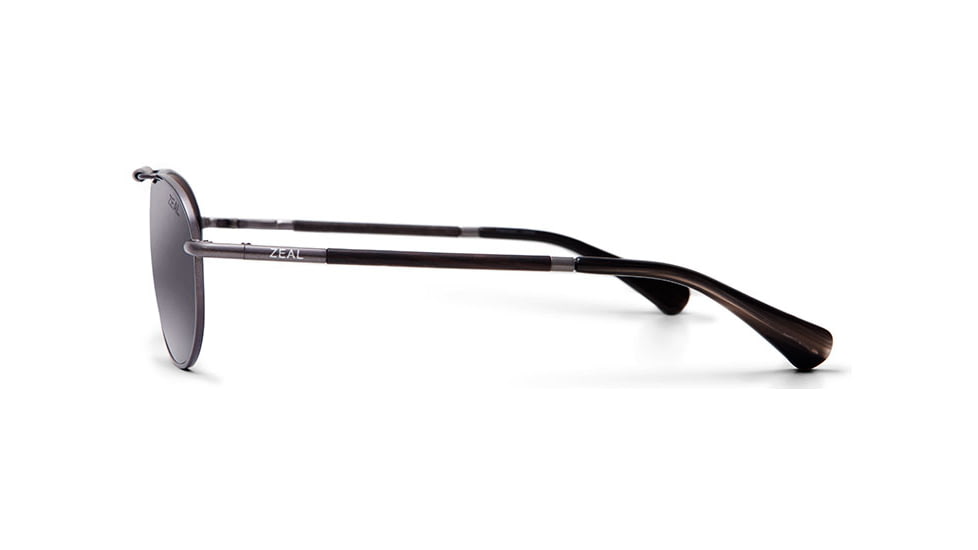 Zeal Optics Fairmont Sunglasses - Polished Steel Frame,Polarized Dark Grey Lens 10945