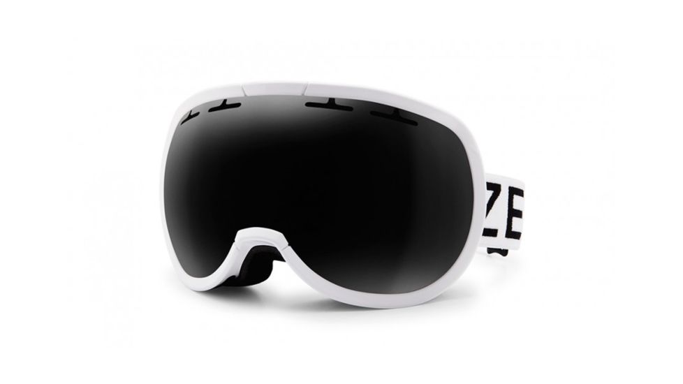 Zeal Optics Level Goggles,White Out Frame,Dark Grey Lens 10782