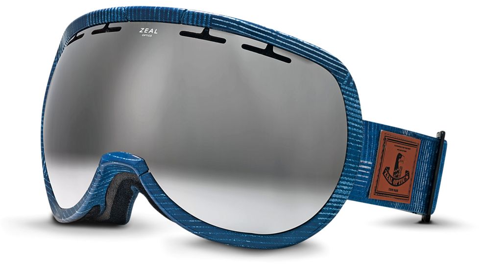 Zeal Optics Level Ski Goggles, MADE Denim Frame and Metal Mirror Optimum Lens 10270