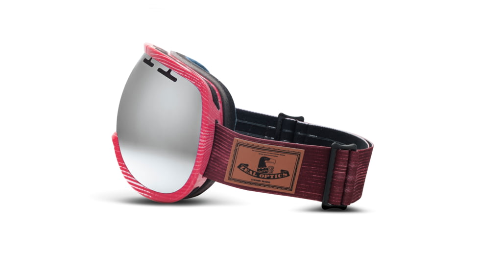 Zeal Optics Level Ski Goggles, MADE Red Wash Frame and Bluebird Mirror Optimum Lens 10271