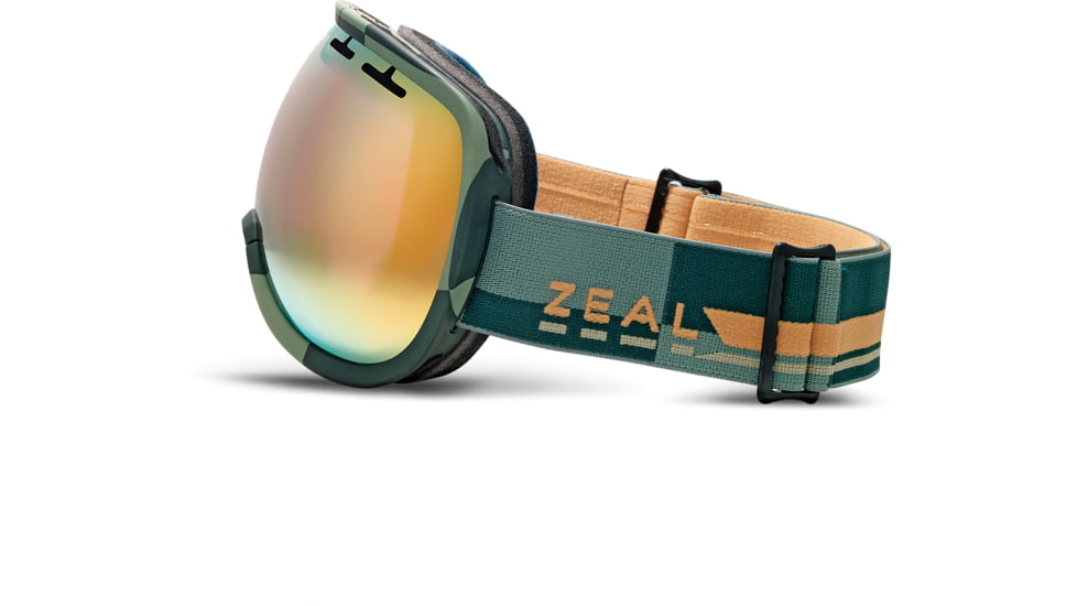 Zeal Optics Level Ski Goggles, Supply Olive Frame and Alchemy Mirror Optimum Lens 10268