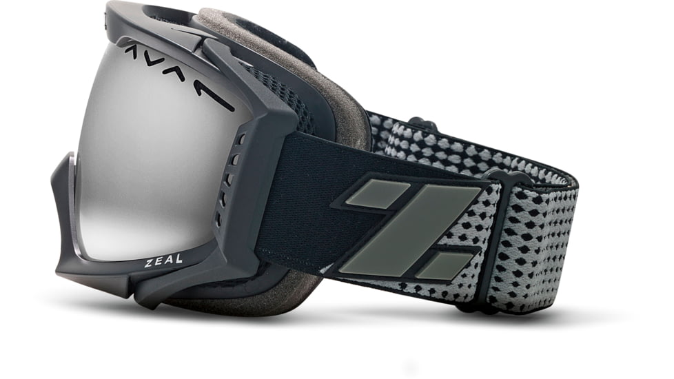 Zeal Optics Outpost Ski Goggles, Dark Black Frame and Polarized Gunmetal Optimum Lens 10340